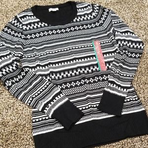Merona Black & White Sweater
